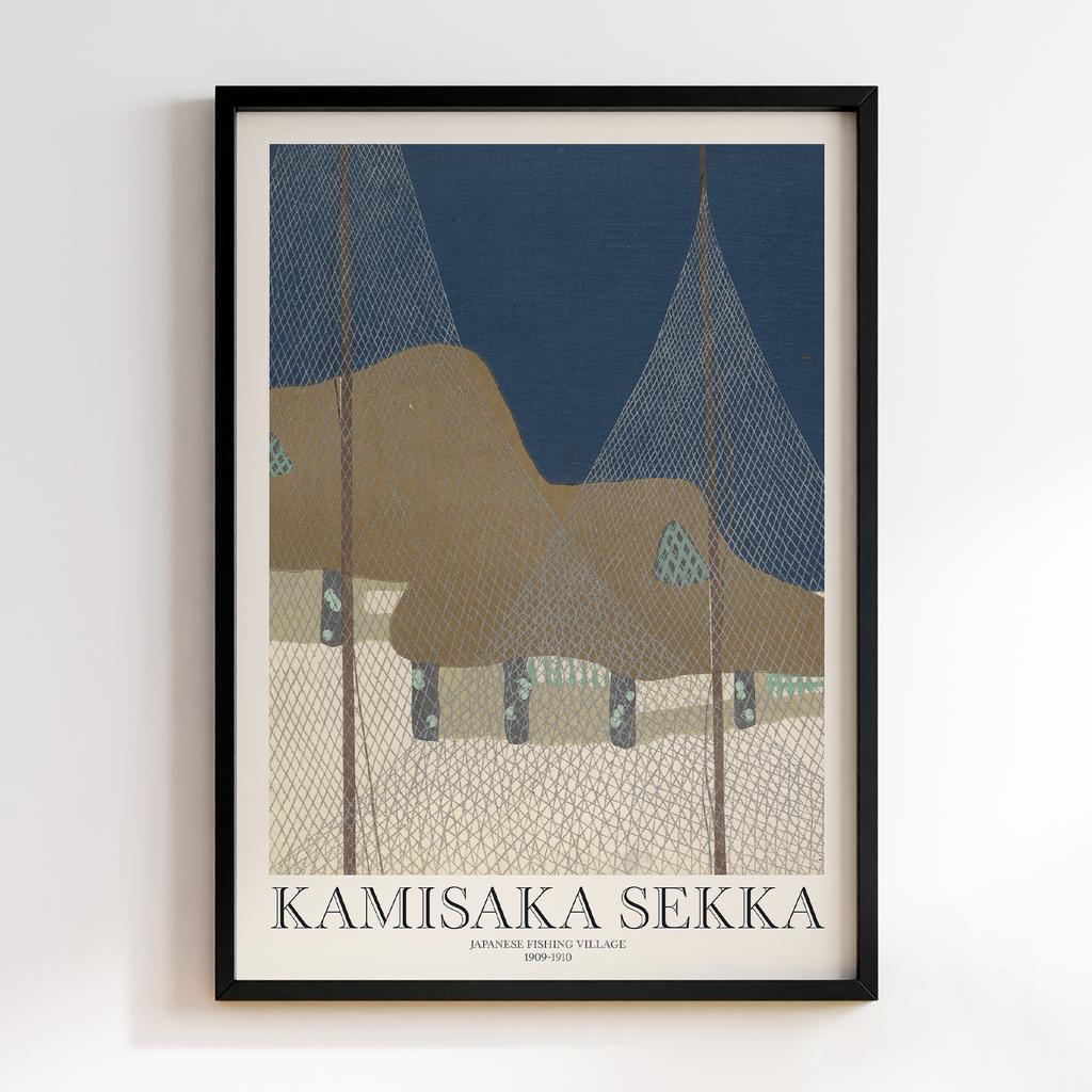 Постер Japanese Fishing Village (1909–1910) by Kamisaka Sekka #1