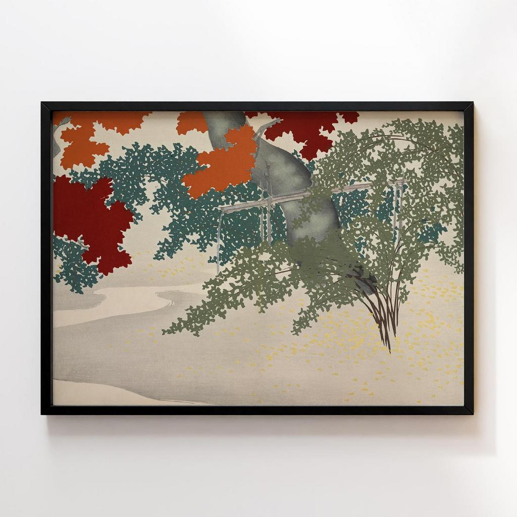 Постер Maple from Momoyogusa–Flowers of a Hundred Generations (ca. 1909–1910) by Kamisaka Sekka #2