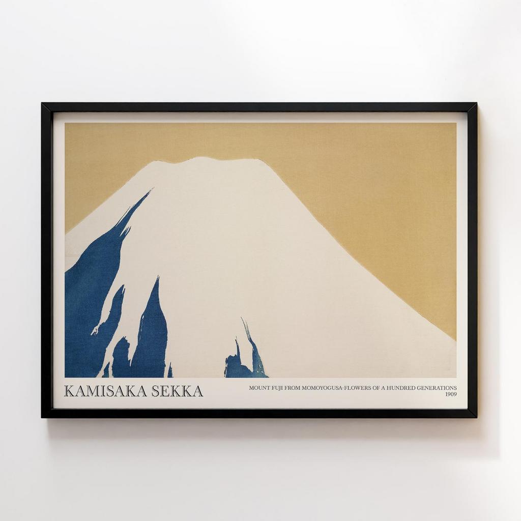Постер Mount Fuji from Momoyogusa–Flowers of a Hundred Generations (1909) by Kamisaka Sekka #2