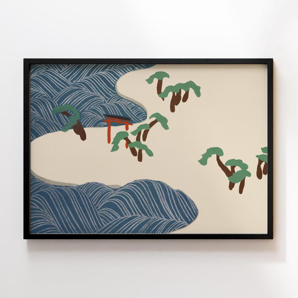 Постер Ocean waves from Momoyogusa–Flowers of a Hundred Generations (ca. 1909–1910) by Kamisaka Sekka #2