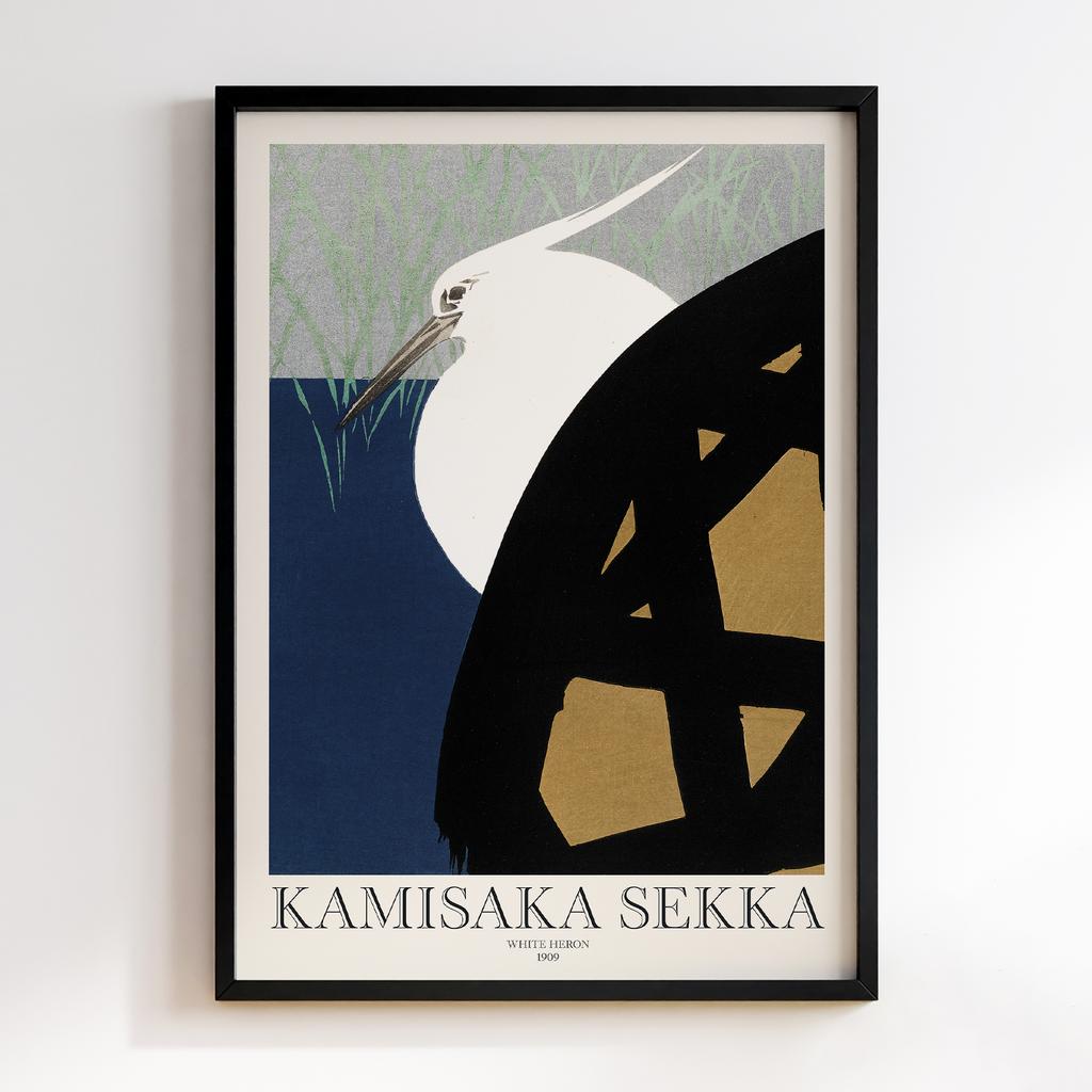 Постер Постер White heron (1909) vintage woodcut print by Kamisaka Sekka #3