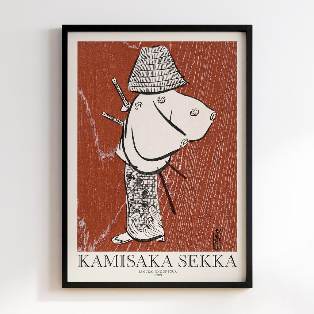 Постер Samurai, one of four (1920s) by Kamisaka Sekka #1