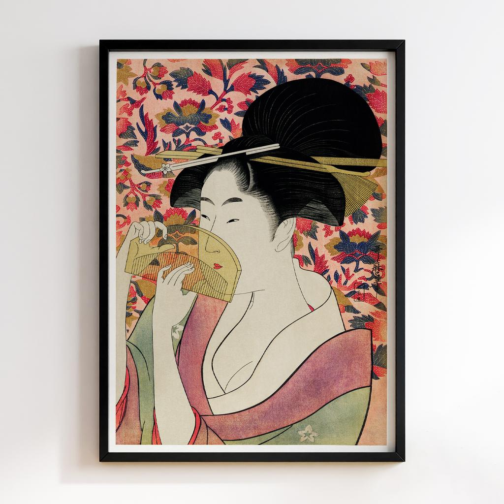 Постер Kushi by Utamaro Kitagawa (1753-1806)