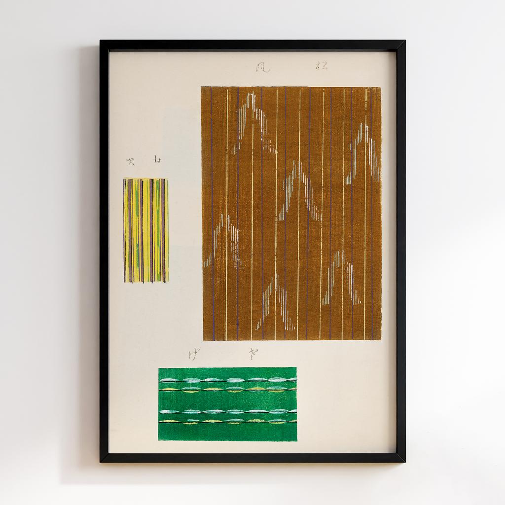 Постер Japanese woodblock patterns from Shima Shima 1904 by Furuya Korin #021