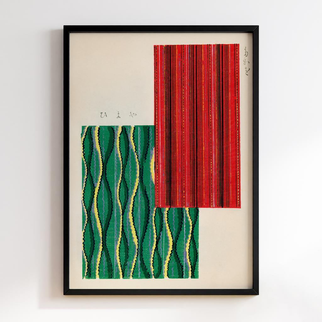 Постер Japanese woodblock patterns from Shima Shima 1904 by Furuya Korin #058