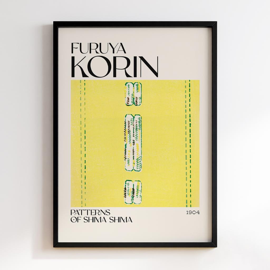 Постер Japanese woodblock patterns from Shima Shima 1904 by Furuya Korin #094