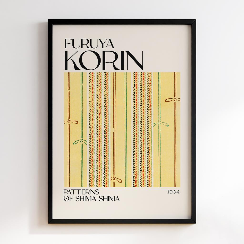 Постер Japanese woodblock patterns from Shima Shima 1904 by Furuya Korin #101