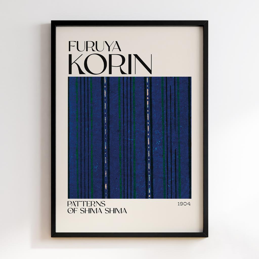 Постер Japanese woodblock patterns from Shima Shima 1904 by Furuya Korin #104