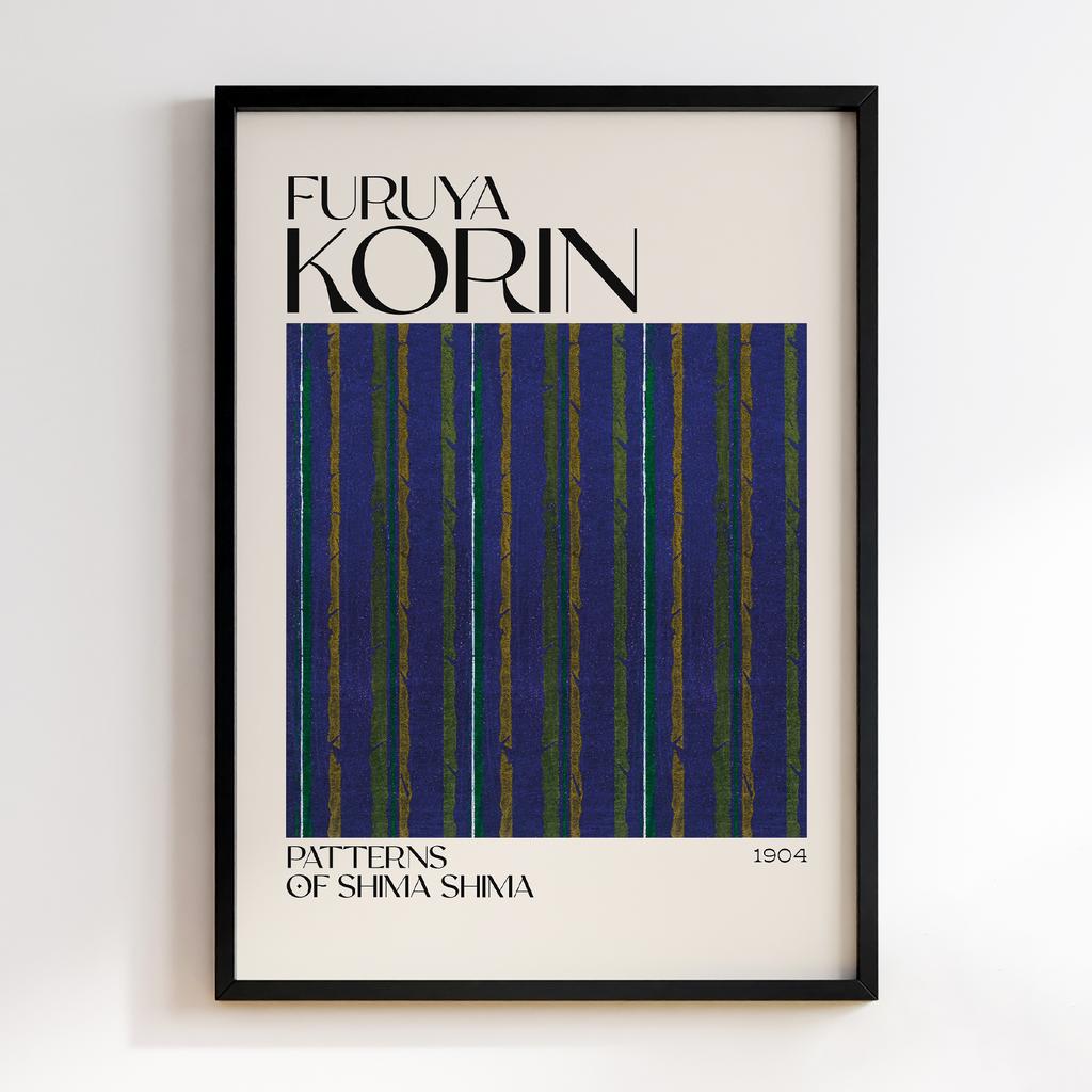 Постер Japanese woodblock patterns from Shima Shima 1904 by Furuya Korin #106