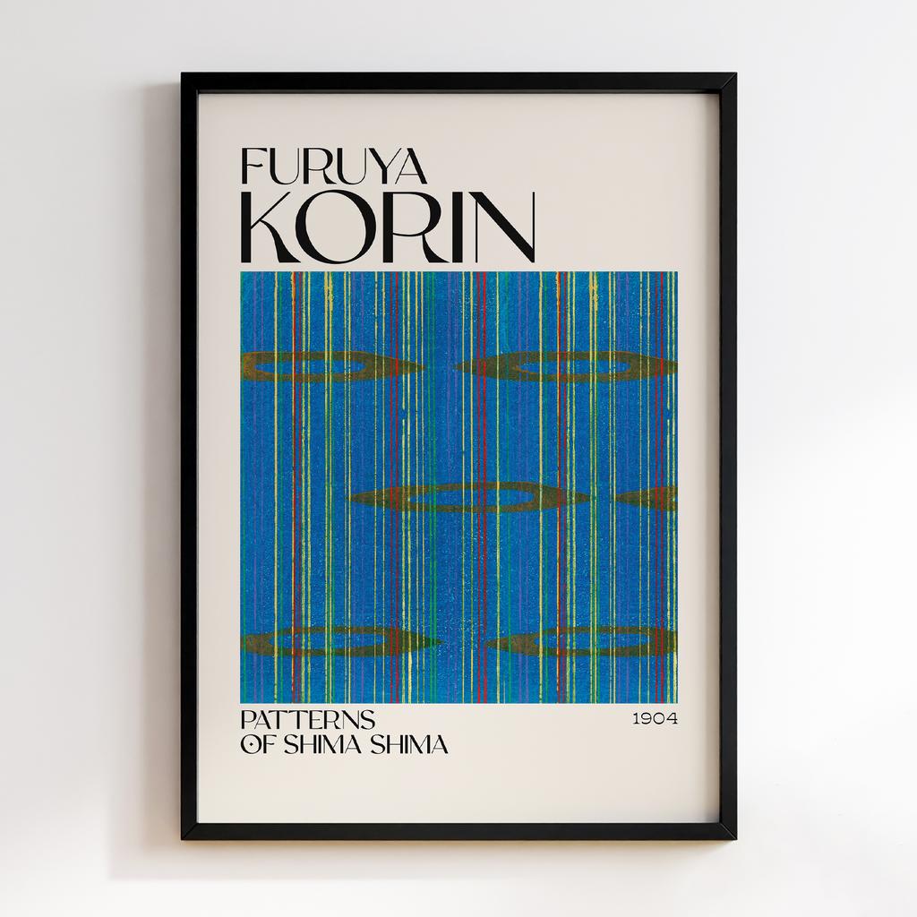 Постер Japanese woodblock patterns from Shima Shima 1904 by Furuya Korin #111