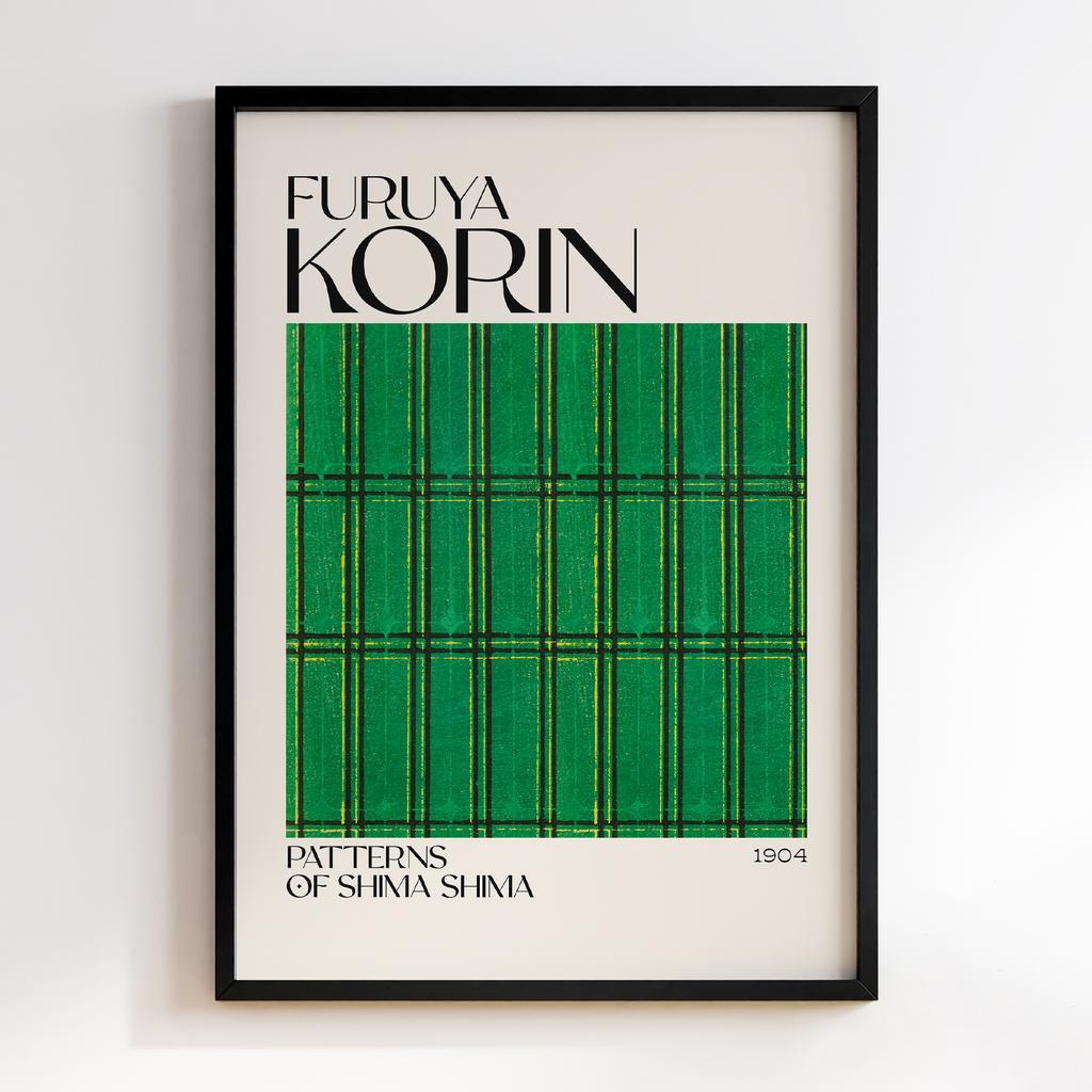 Постер Japanese woodblock patterns from Shima Shima 1904 by Furuya Korin #112