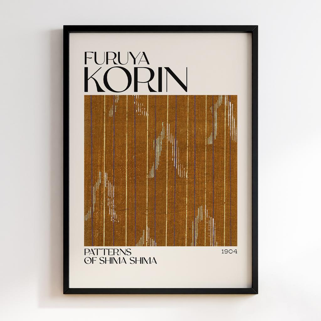 Постер Japanese woodblock patterns from Shima Shima 1904 by Furuya Korin #113