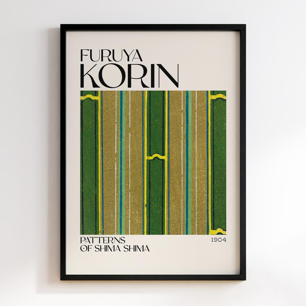 Постер Japanese woodblock patterns from Shima Shima 1904 by Furuya Korin #117