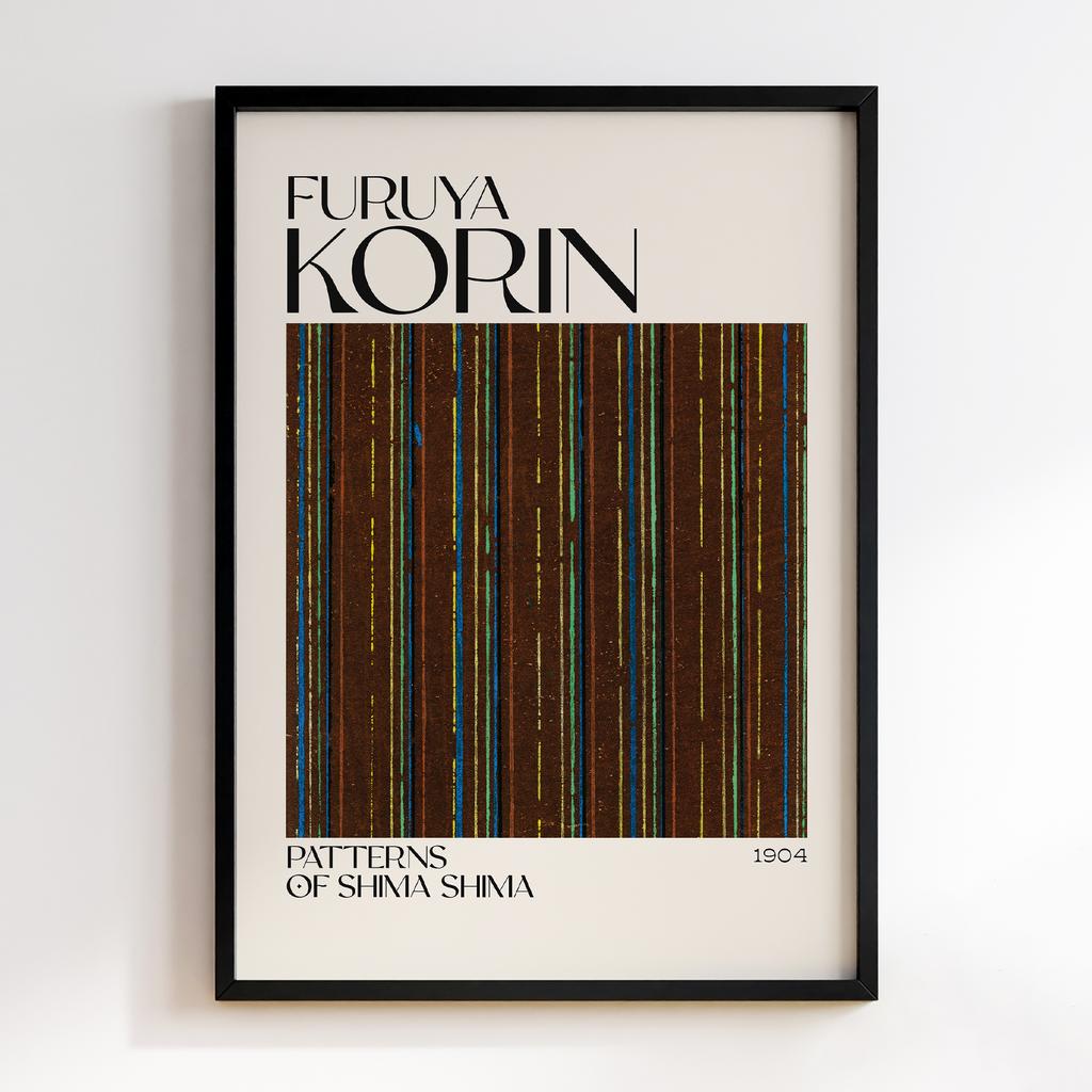 Постер Japanese woodblock patterns from Shima Shima 1904 by Furuya Korin #118