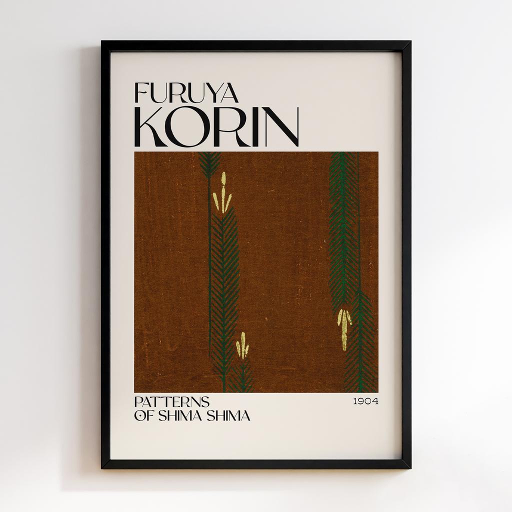 Постер Japanese woodblock patterns from Shima Shima 1904 by Furuya Korin #120