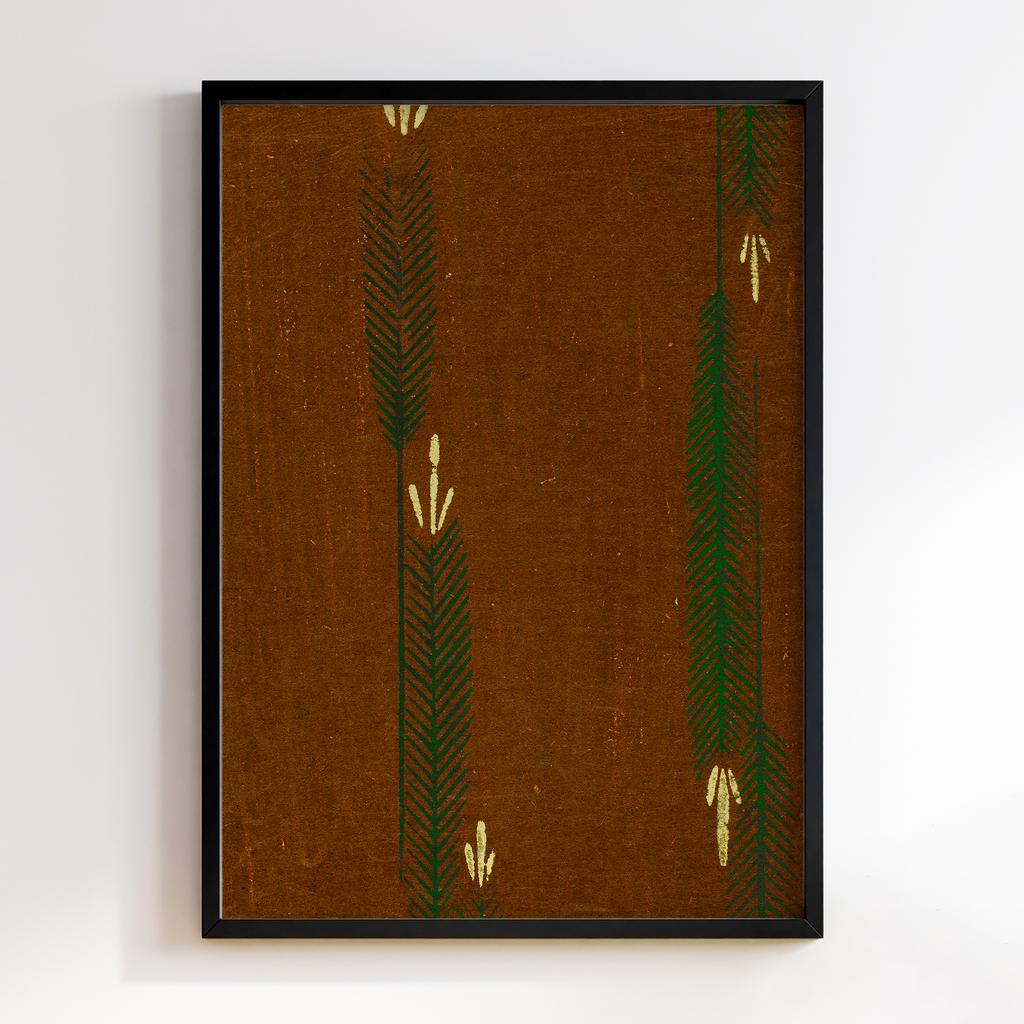 Постер Japanese woodblock patterns from Shima Shima 1904 by Furuya Korin #121