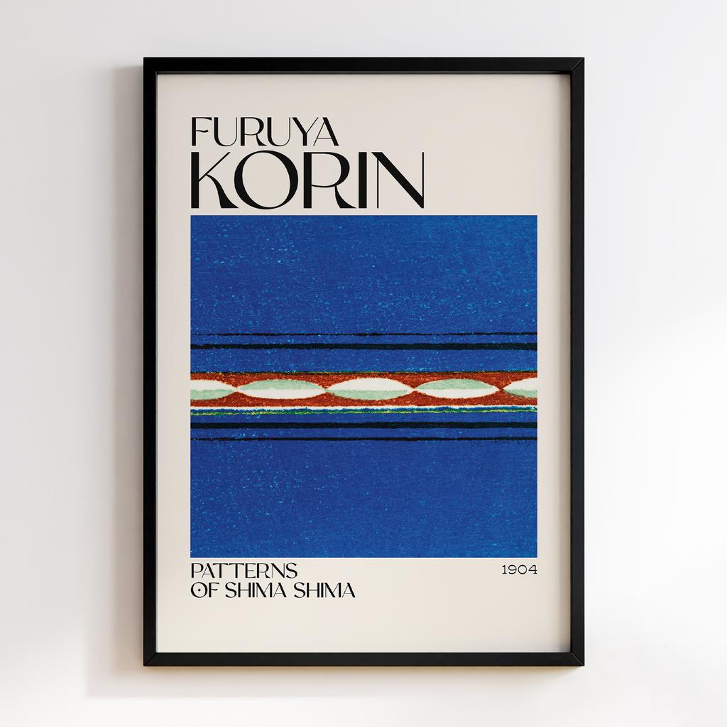 Постер Japanese woodblock patterns from Shima Shima 1904 by Furuya Korin #123