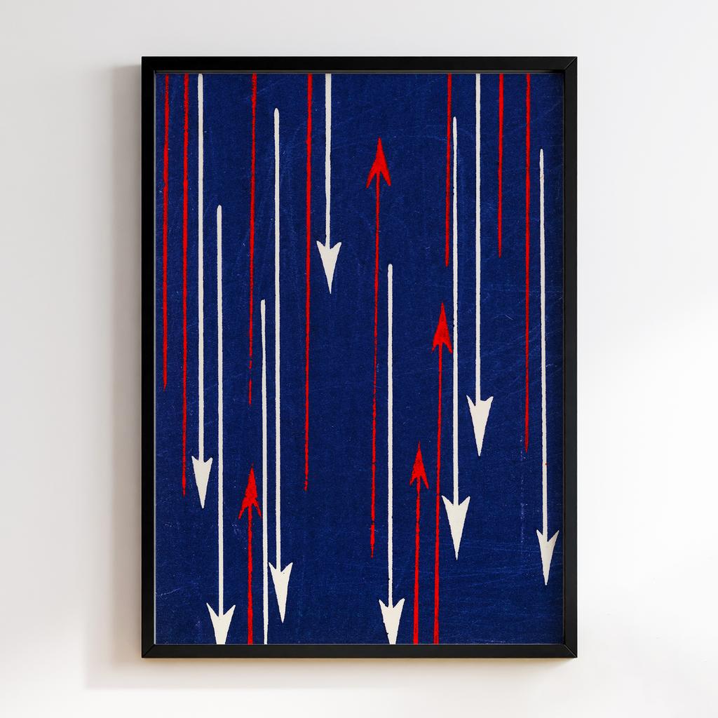 Постер Japanese woodblock patterns from Shima Shima 1904 by Furuya Korin #132