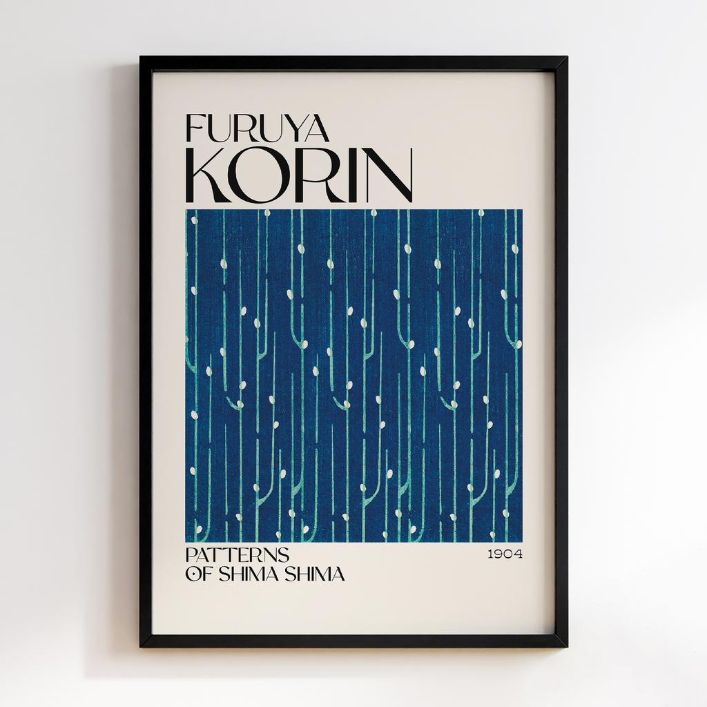 Постер Japanese woodblock patterns from Shima Shima 1904 by Furuya Korin #139