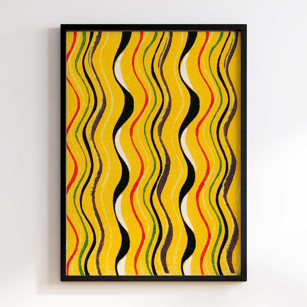 Постер Japanese woodblock patterns from Shima Shima 1904 by Furuya Korin #141