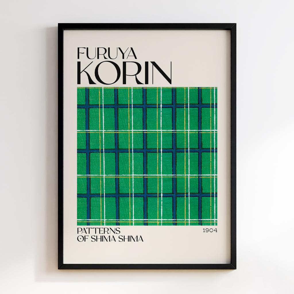 Постер Japanese woodblock patterns from Shima Shima 1904 by Furuya Korin #152