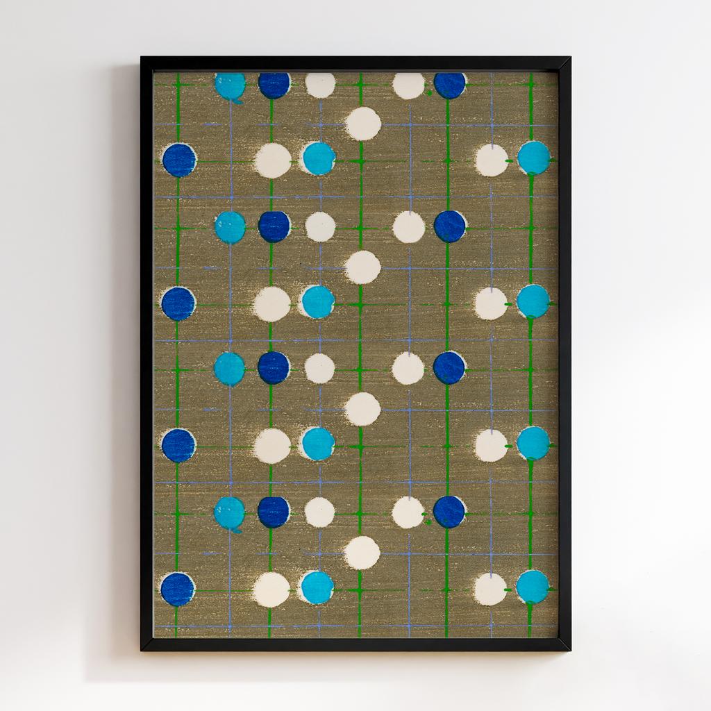 Постер Japanese woodblock patterns from Shima Shima 1904 by Furuya Korin #154