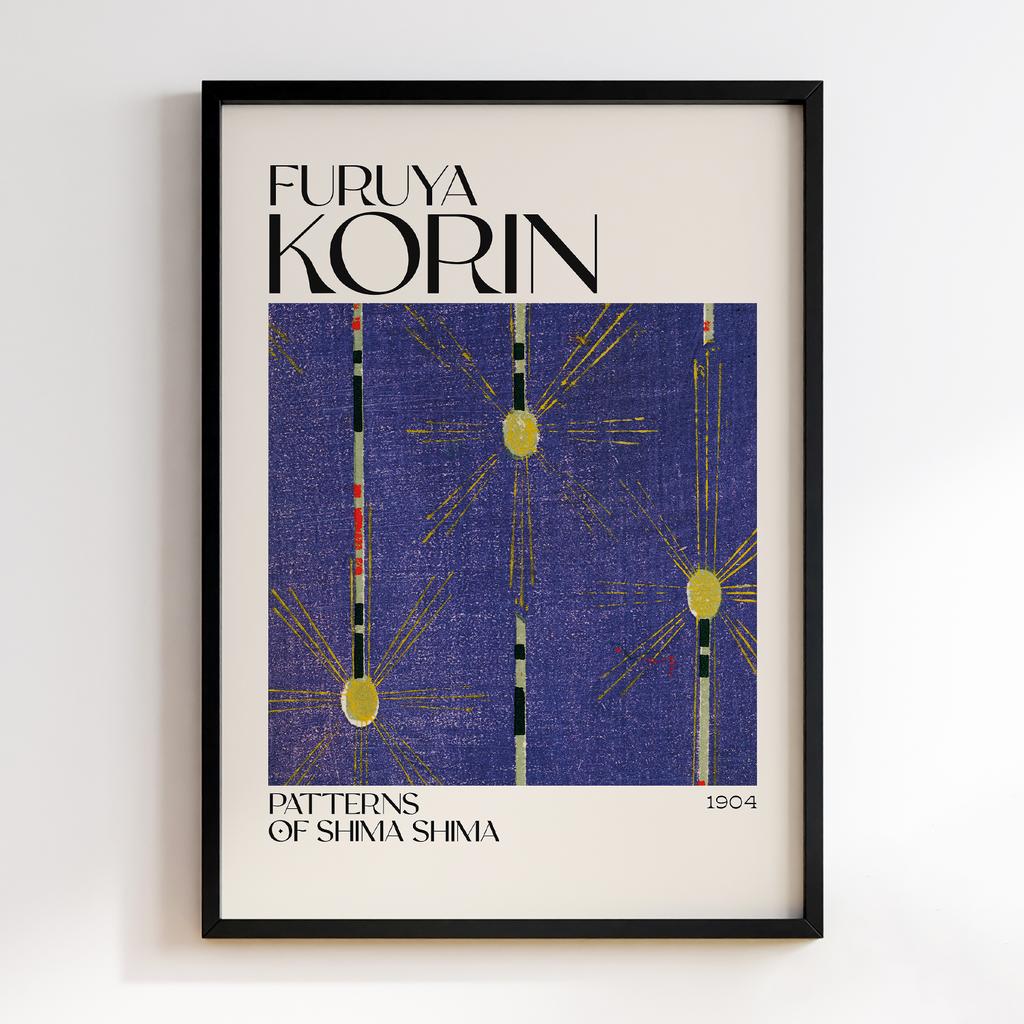 Постер Japanese woodblock patterns from Shima Shima 1904 by Furuya Korin #167