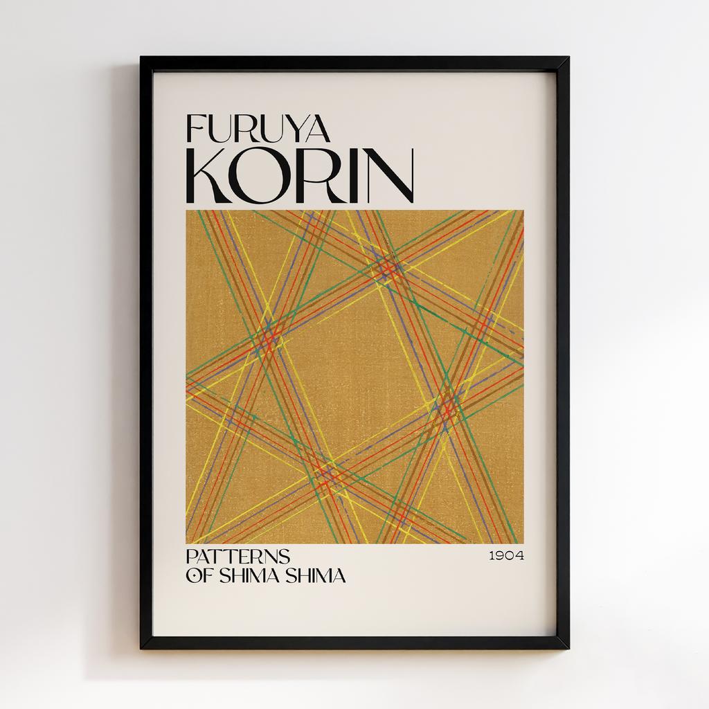 Постер Japanese woodblock patterns from Shima Shima 1904 by Furuya Korin #169