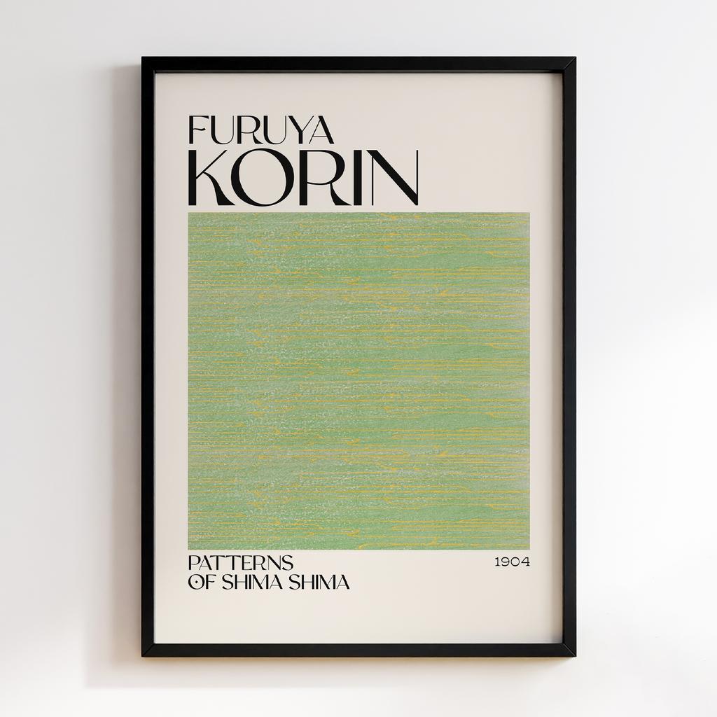 Постер Japanese woodblock patterns from Shima Shima 1904 by Furuya Korin #180