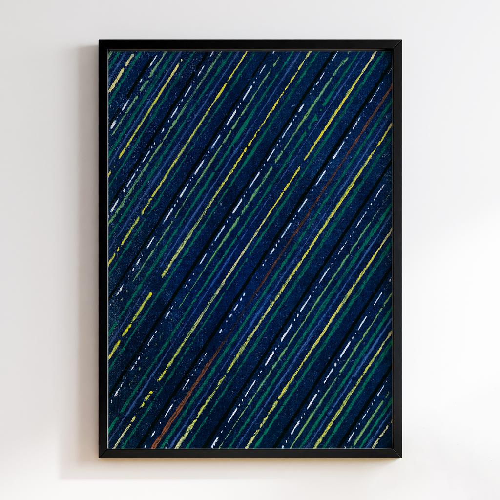 Постер Japanese woodblock patterns from Shima Shima 1904 by Furuya Korin #191