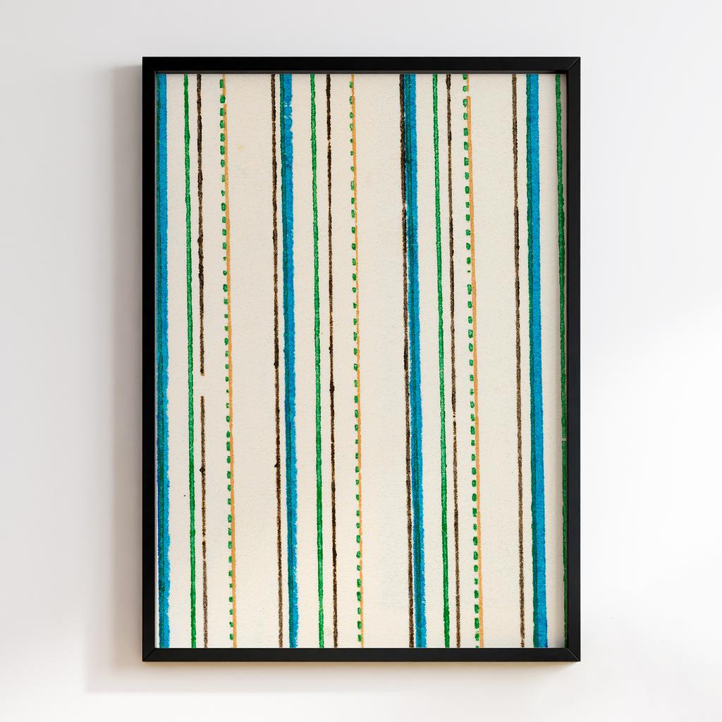 Постер Japanese woodblock patterns from Shima Shima 1904 by Furuya Korin #200