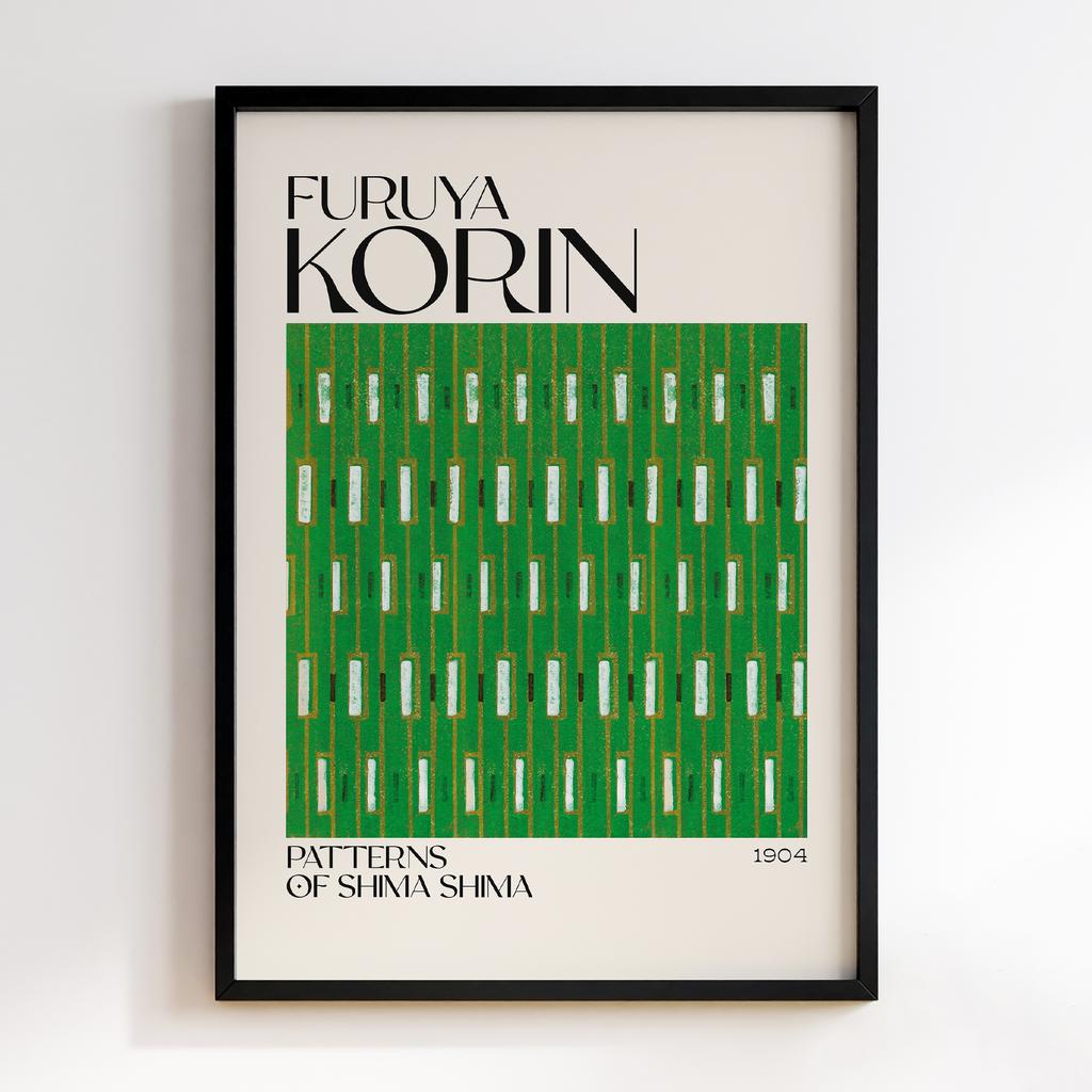 Постер Japanese woodblock patterns from Shima Shima 1904 by Furuya Korin #229