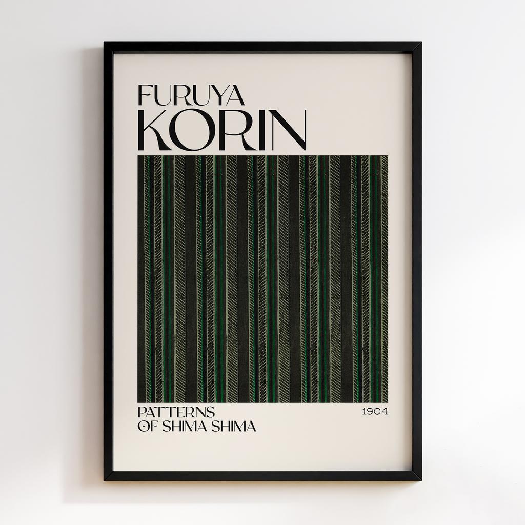 Постер Japanese woodblock patterns from Shima Shima 1904 by Furuya Korin #240