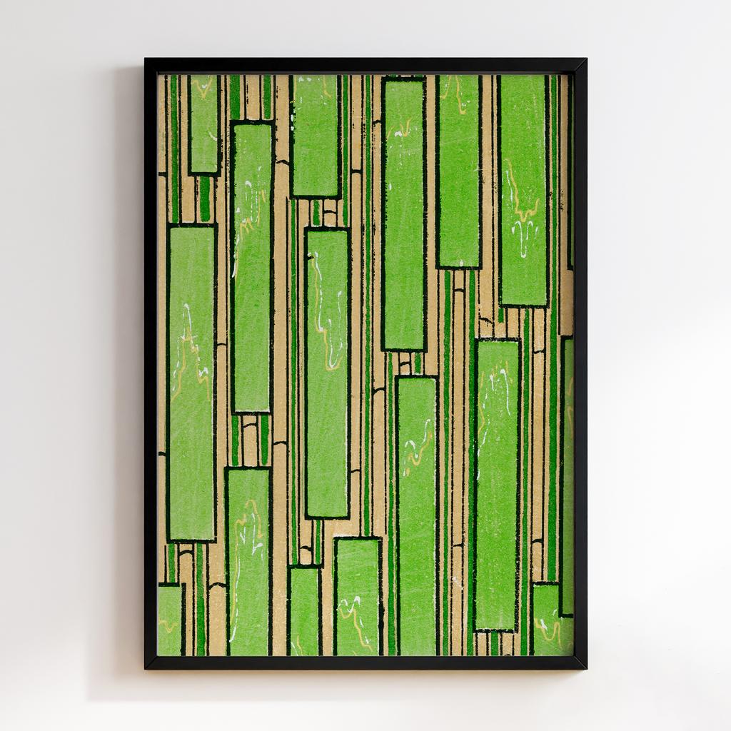 Постер Japanese woodblock patterns from Shima Shima 1904 by Furuya Korin #247