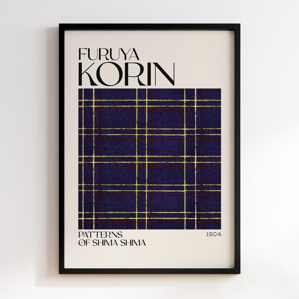 Постер Japanese woodblock patterns from Shima Shima 1904 by Furuya Korin #249