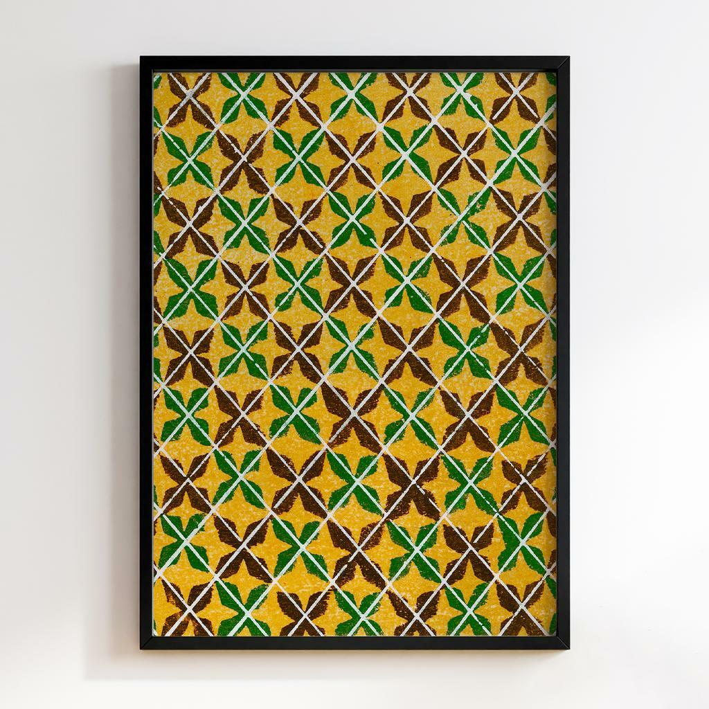 Постер Japanese woodblock patterns from Shima Shima 1904 by Furuya Korin #251