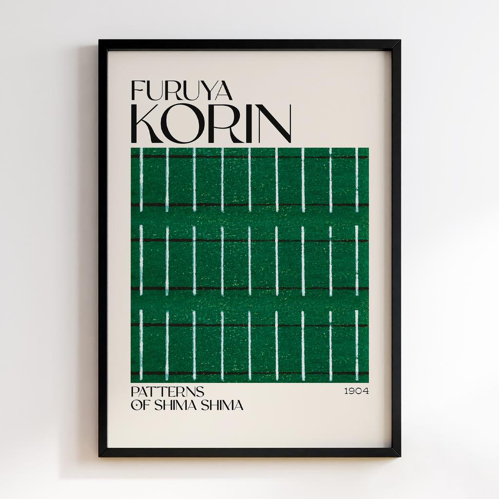 Постер Japanese woodblock patterns from Shima Shima 1904 by Furuya Korin #252