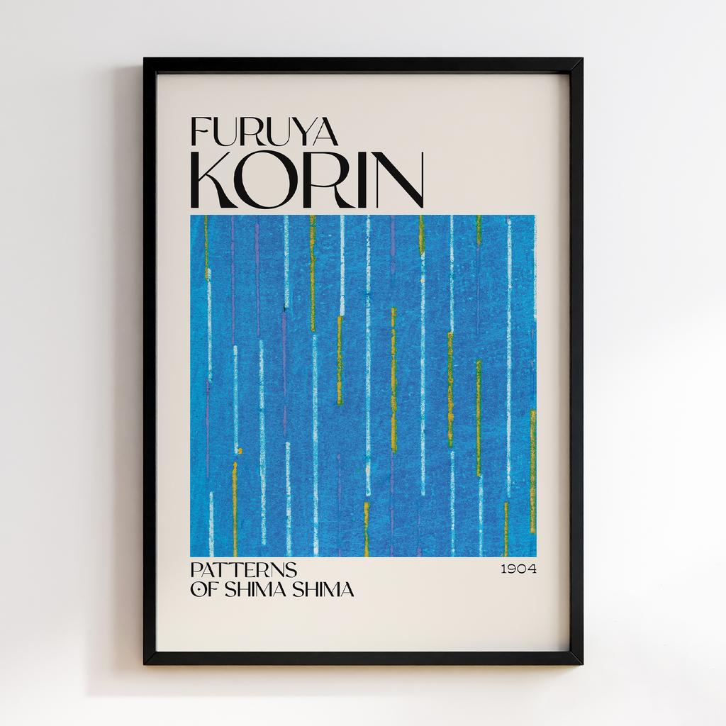 Постер Japanese woodblock patterns from Shima Shima 1904 by Furuya Korin #260