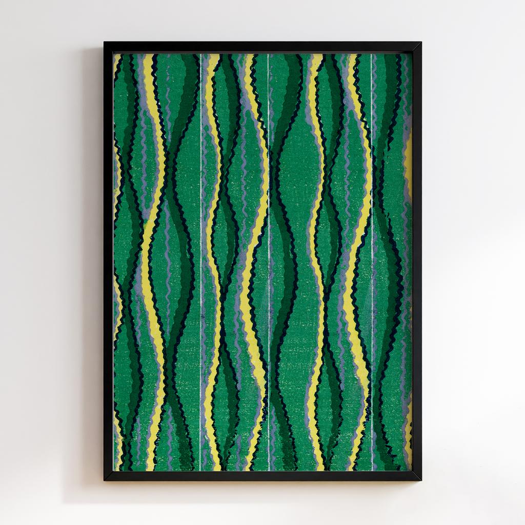 Постер Japanese woodblock patterns from Shima Shima 1904 by Furuya Korin #266