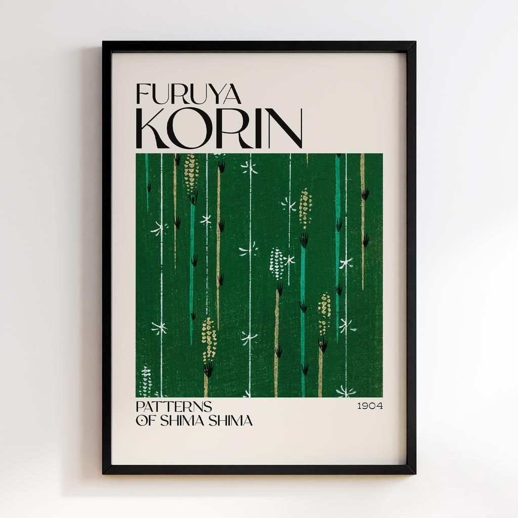 Постер Japanese woodblock patterns from Shima Shima 1904 by Furuya Korin #269