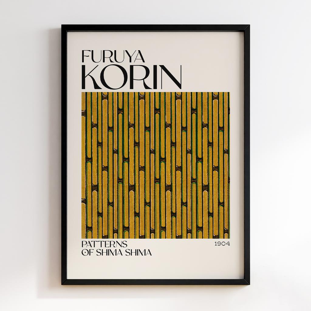 Постер Japanese woodblock patterns from Shima Shima 1904 by Furuya Korin #271