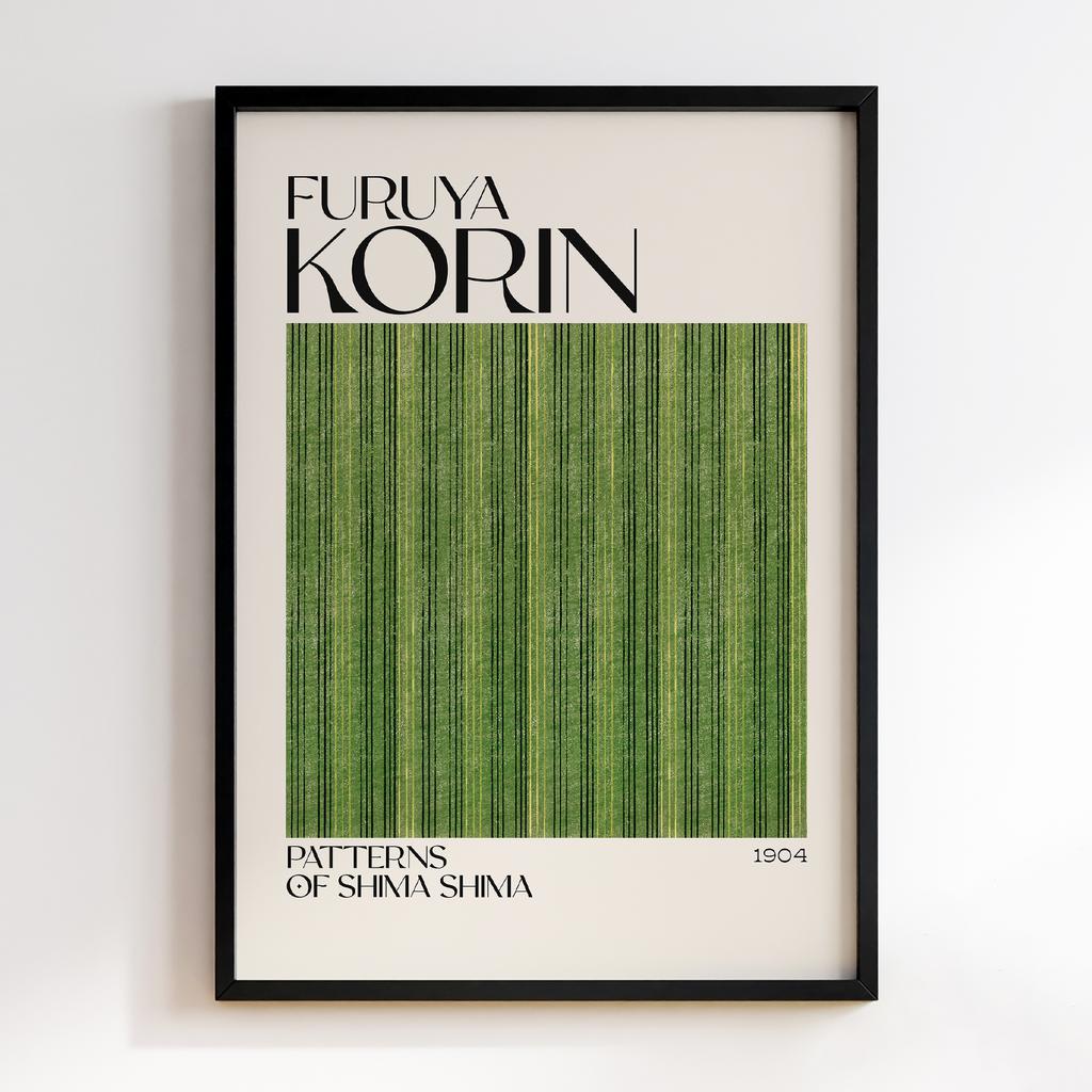 Постер Japanese woodblock patterns from Shima Shima 1904 by Furuya Korin #276