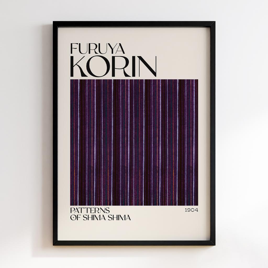 Постер Japanese woodblock patterns from Shima Shima 1904 by Furuya Korin #280