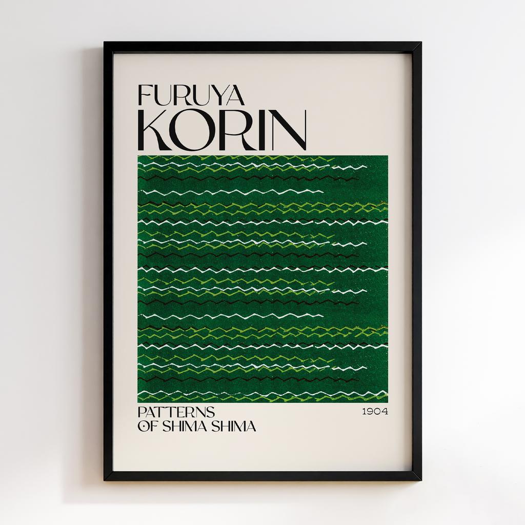 Постер Japanese woodblock patterns from Shima Shima 1904 by Furuya Korin #289