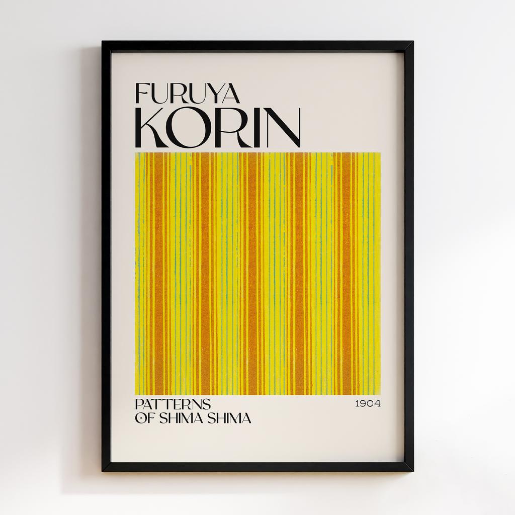 Постер Japanese woodblock patterns from Shima Shima 1904 by Furuya Korin #292