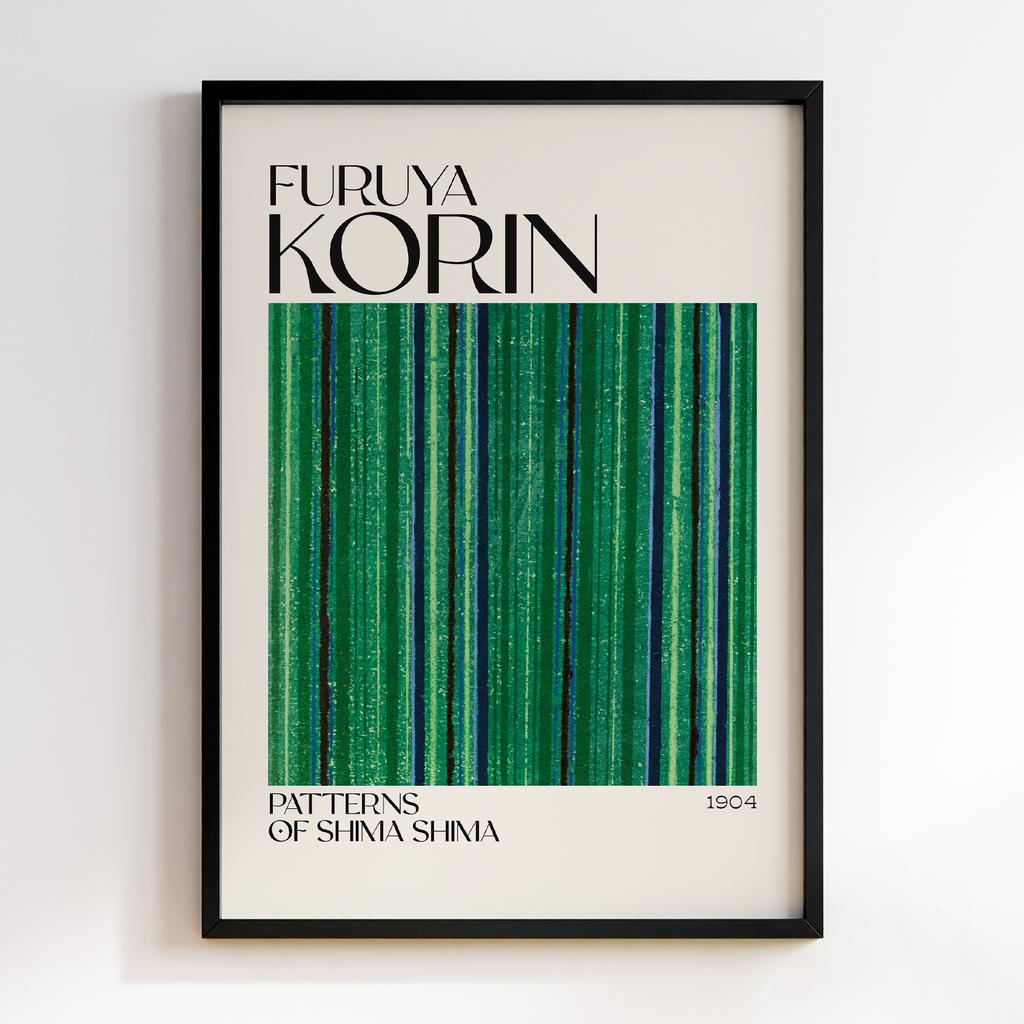 Постер Japanese woodblock patterns from Shima Shima 1904 by Furuya Korin #303