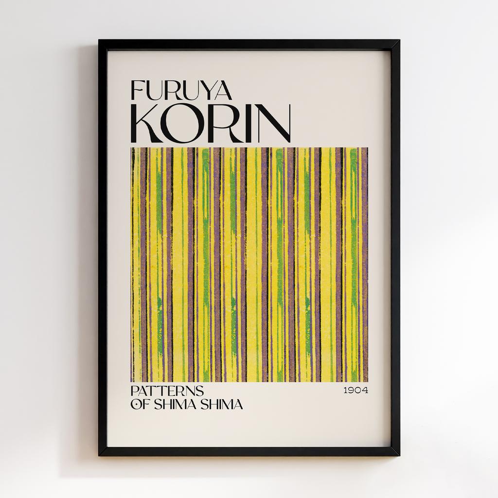 Постер Japanese woodblock patterns from Shima Shima 1904 by Furuya Korin #309