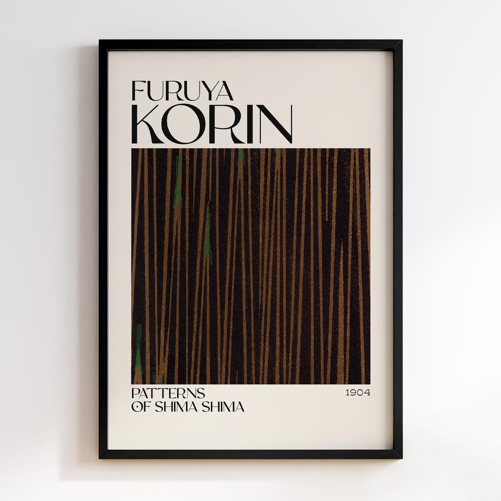 Постер Japanese woodblock patterns from Shima Shima 1904 by Furuya Korin #318