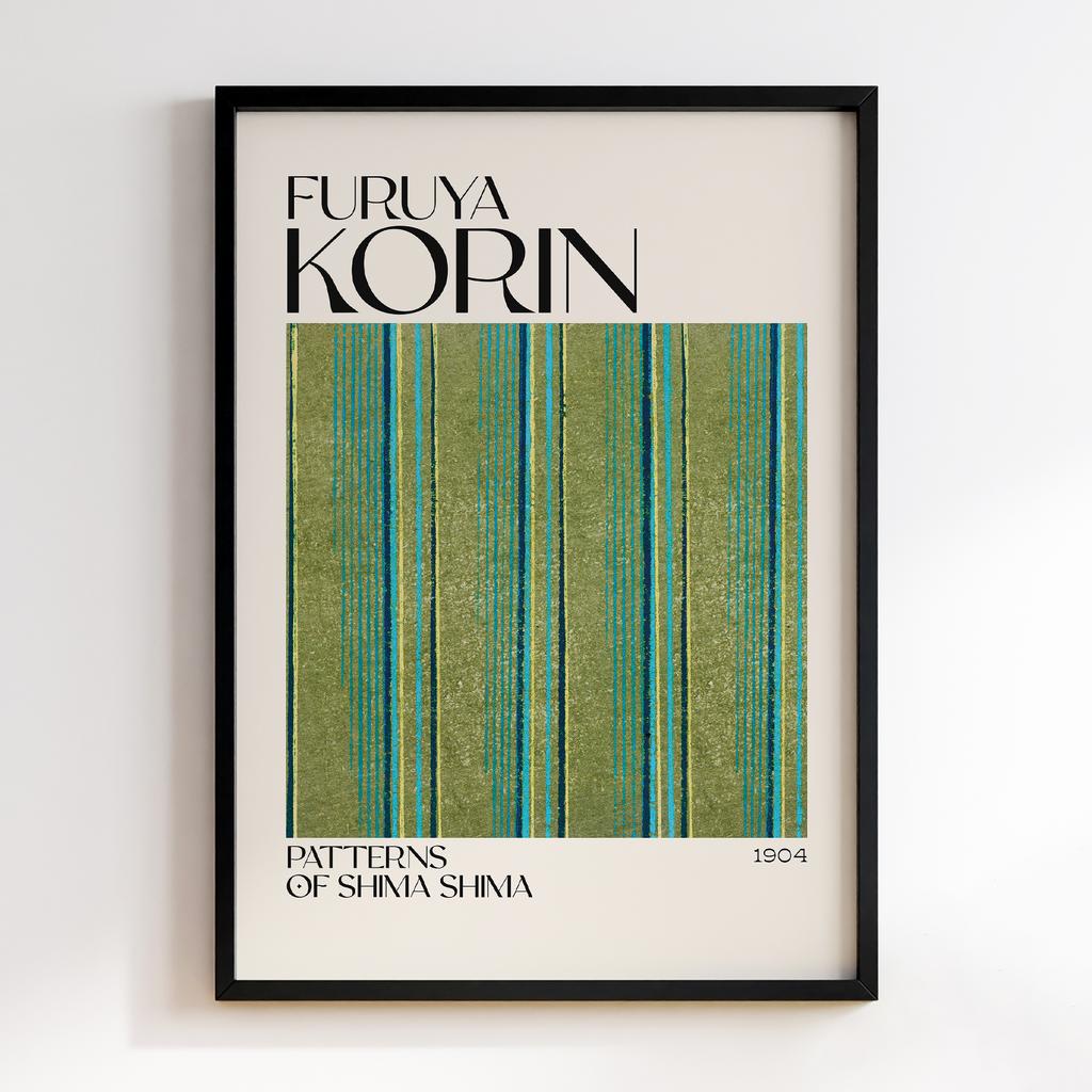 Постер Japanese woodblock patterns from Shima Shima 1904 by Furuya Korin #329