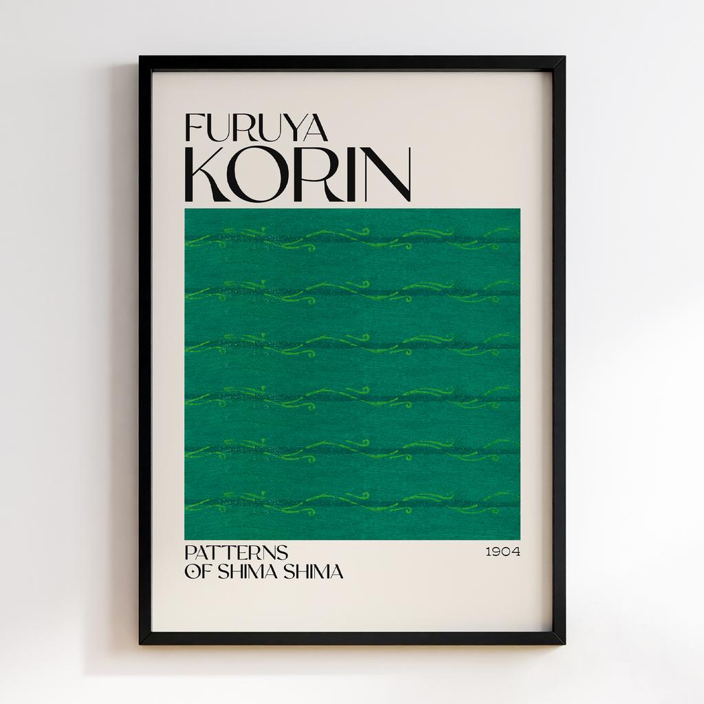 Постер Japanese woodblock patterns from Shima Shima 1904 by Furuya Korin #331